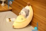 Peluche banane Shiba Inu