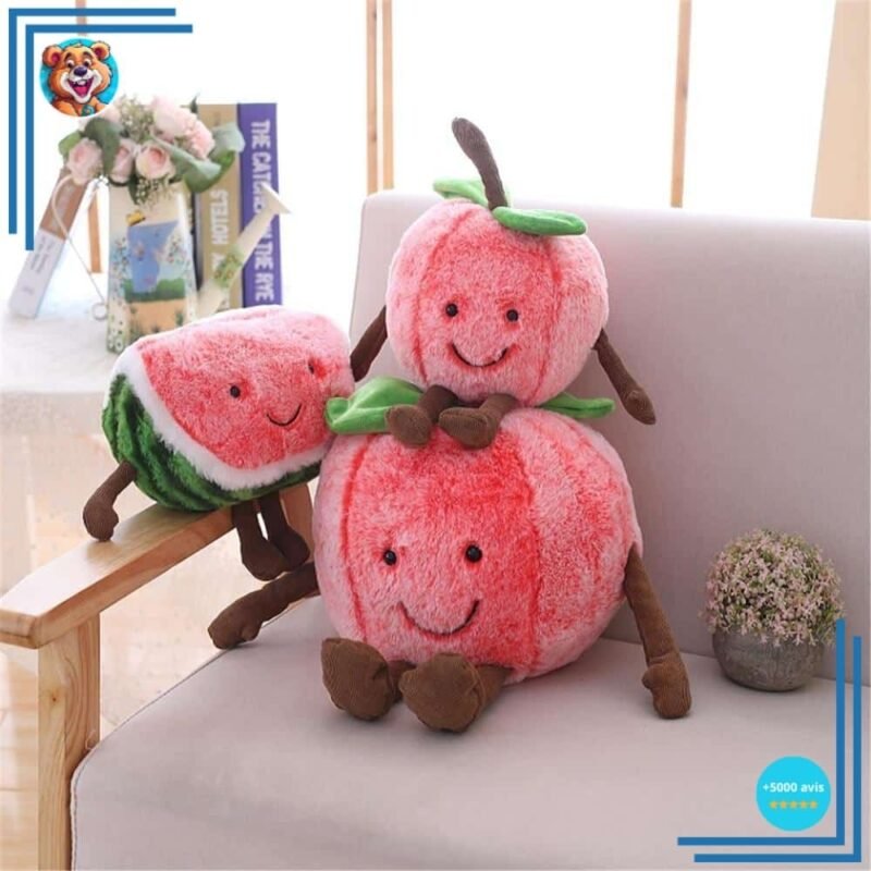 Peluche fruit cerise pour enfants – Image 2