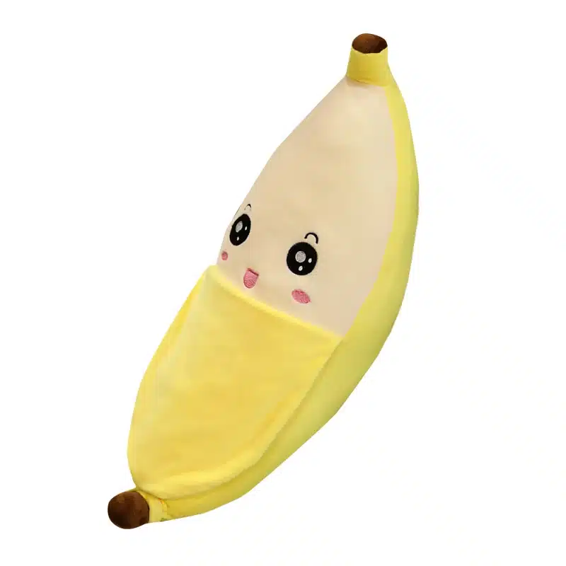 Oreiller peluche banane pour enfants