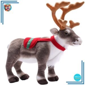 Peluche de cerf de noël pour enfants