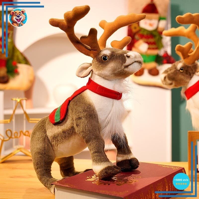 Peluche de cerf de noël pour enfants – Image 2