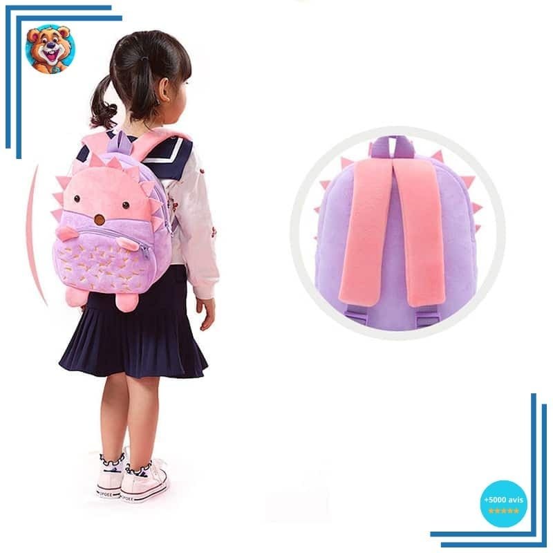 Sac à dos en peluche hérisson – Image 3