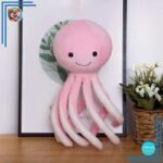 Poulpe mignon en peluche rose