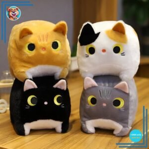 Peluche chat carrée