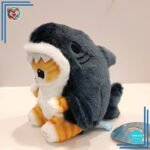 Peluche chaton requin pendentif