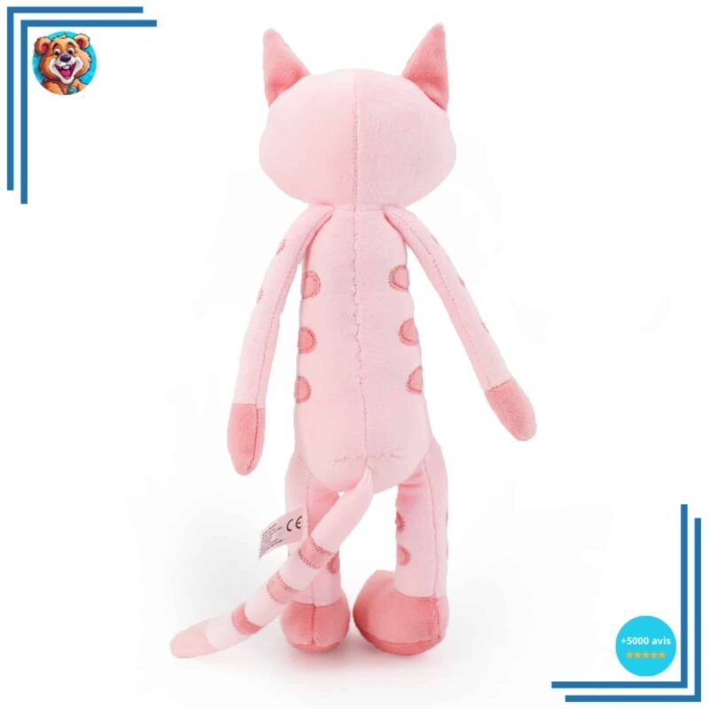 Peluche chaton rose tigré – Image 2