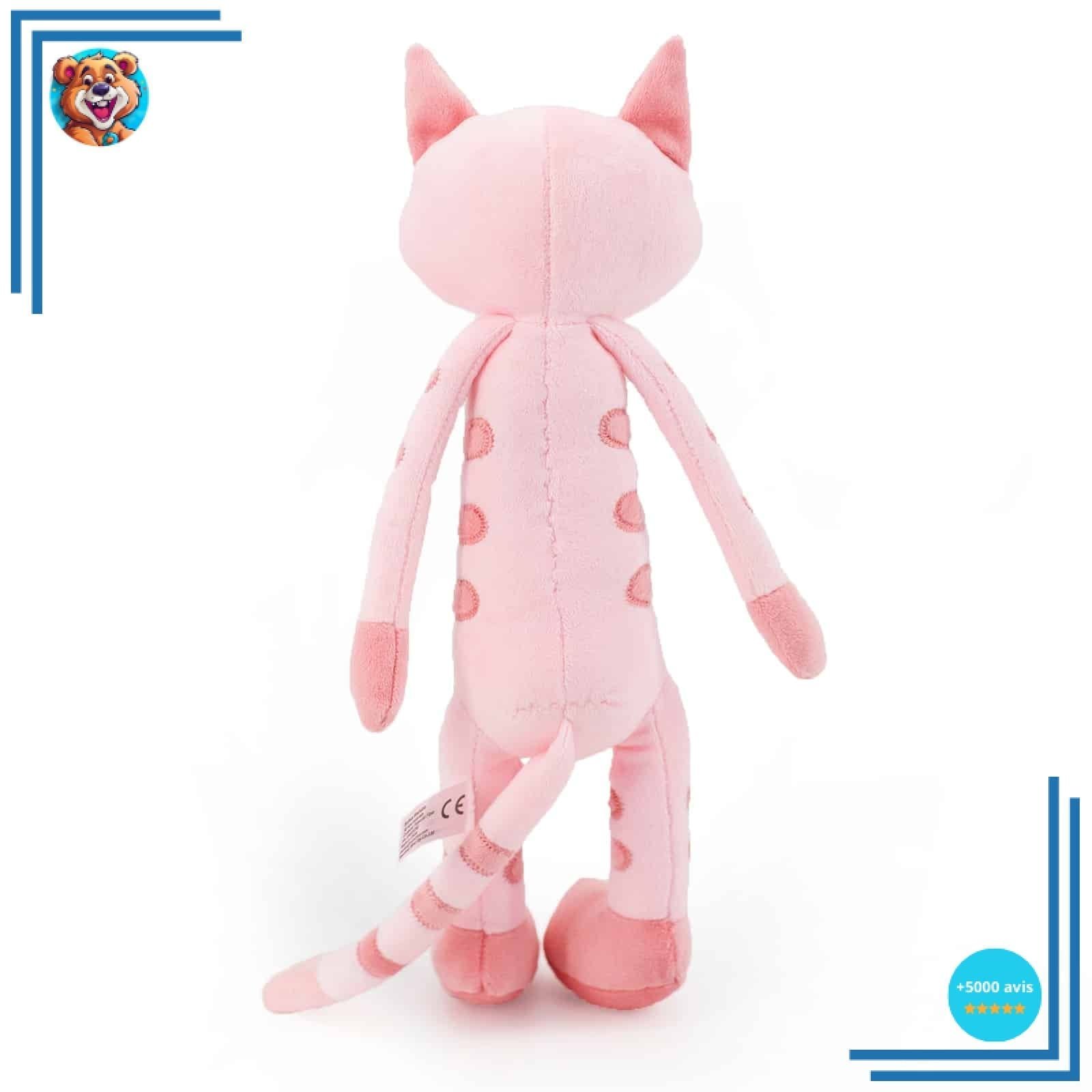 Peluche chaton rose tigré – Image 2