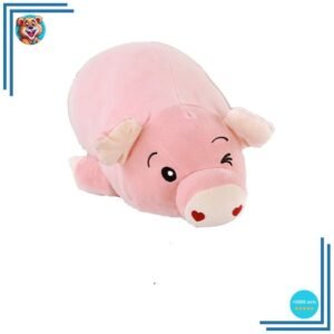 Doudou cochon mignon avec ses yeux