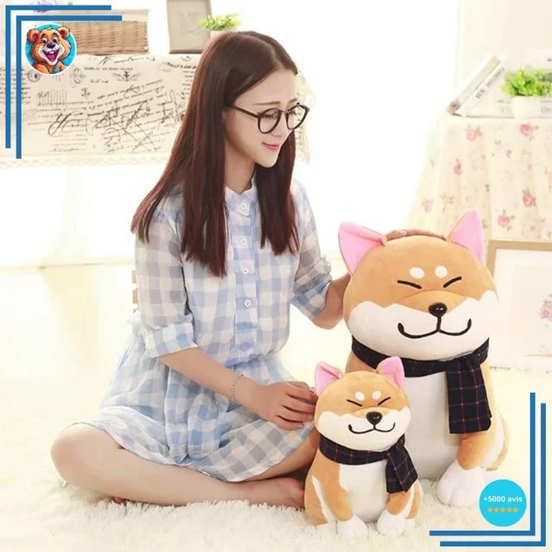 Peluche chien marron trop mignonne – Image 2