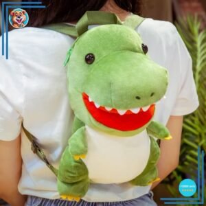 Sac à dos peluche tyrannosaure