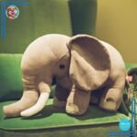 Peluche xxl éléphant sauvage