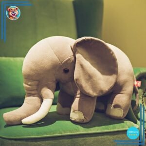 Peluche xxl éléphant sauvage