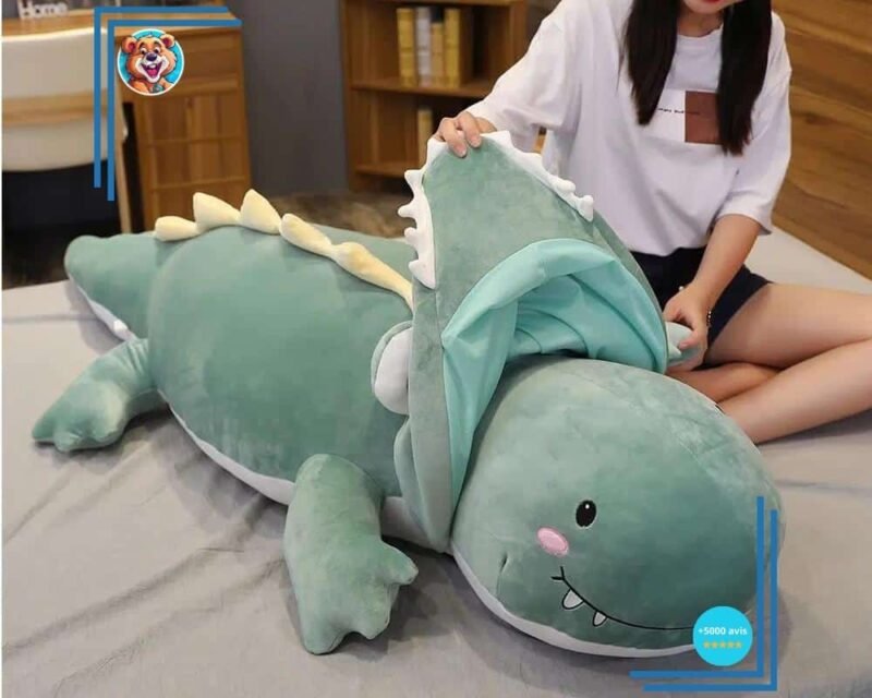 Peluche dinosaure bleu magique – Image 2