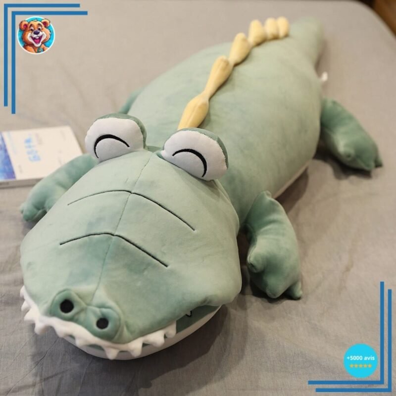 Peluche dinosaure bleu magique