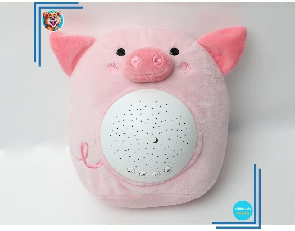 Peluche cochon “bruit blanc” – Image 4