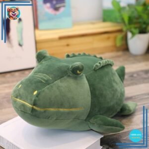 Sympathique peluche crocodile douce et moelleuse