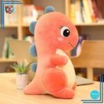 Peluche bébé dinosaure rose