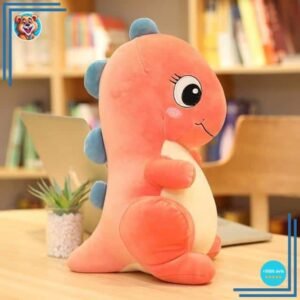 Peluche bébé dinosaure rose