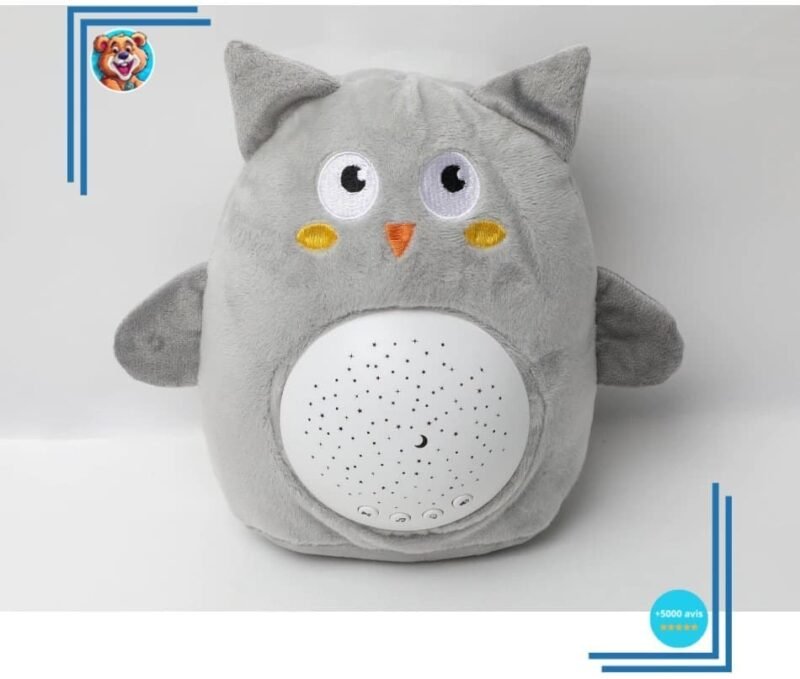 Peluche hibou “bruit blanc” – Image 4