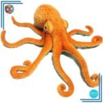 Peluche Poulpe Orange
