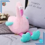 Peluche flamant rose rigolote