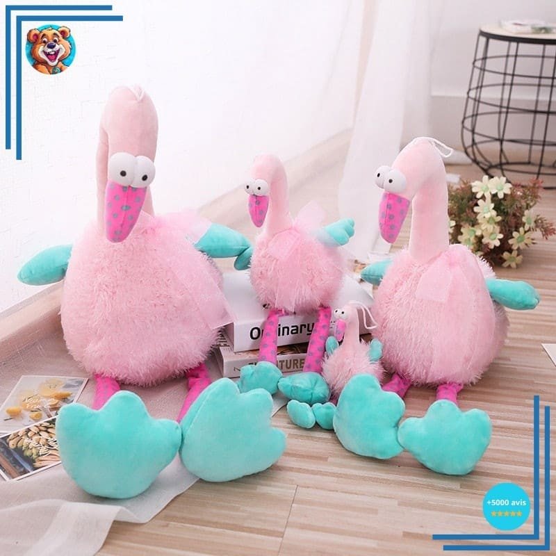 Peluche flamant rose rigolote – Image 4