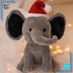 Peluche éléphant de Noel