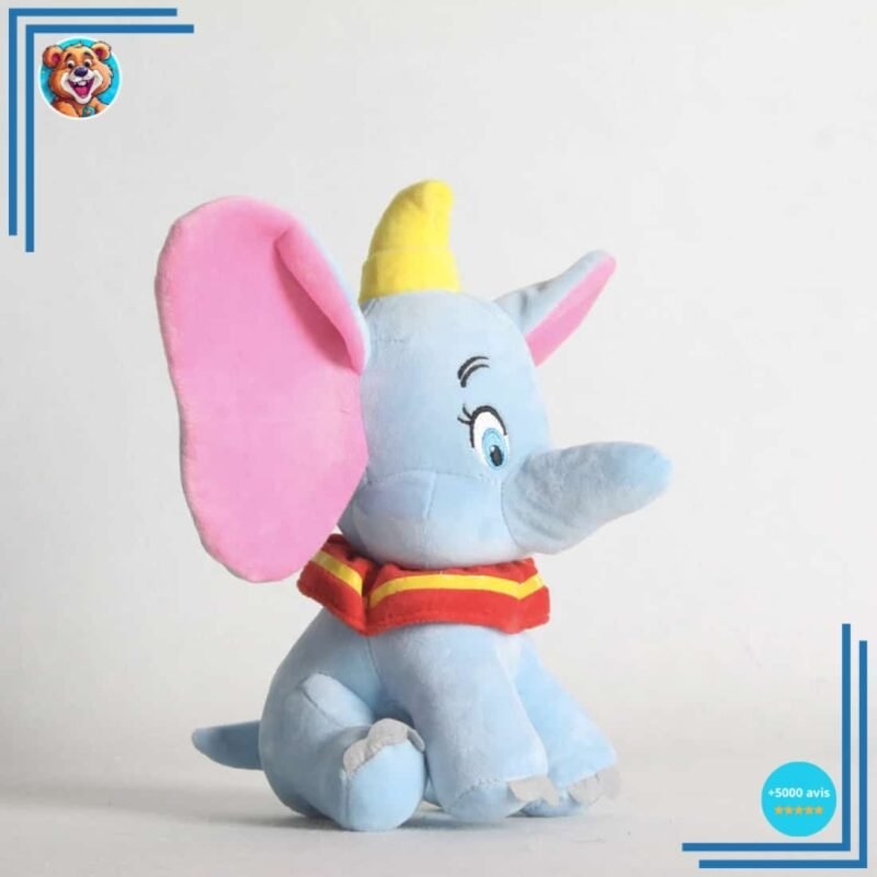 2 Peluches Dumbo l’éléphant bleue et grise – Image 9