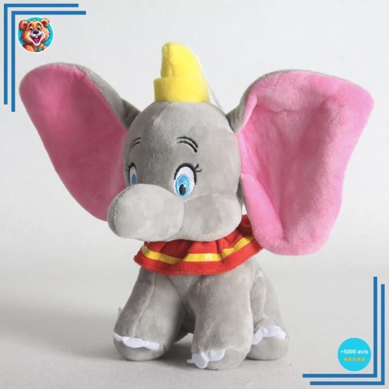 2 Peluches Dumbo l’éléphant bleue et grise – Image 7