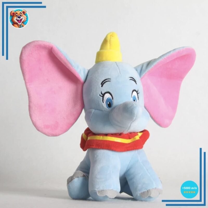 2 Peluches Dumbo l’éléphant bleue et grise – Image 8