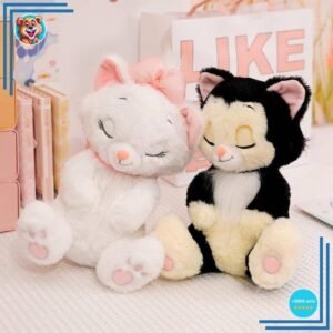 Peluche Aristochats Blanc ou noir