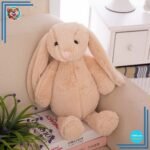 Peluche lapin beige Kawaii