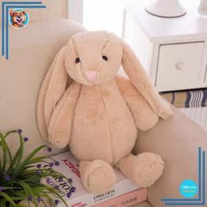 Peluche lapin beige Kawaii
