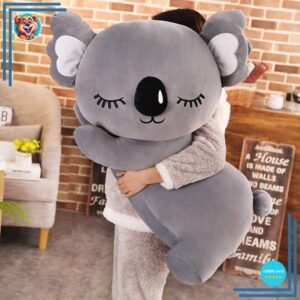 Peluche koala grise oreiller