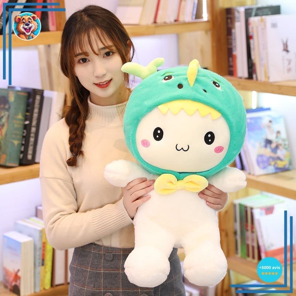 Peluche lapin bonnet baleine – Image 2