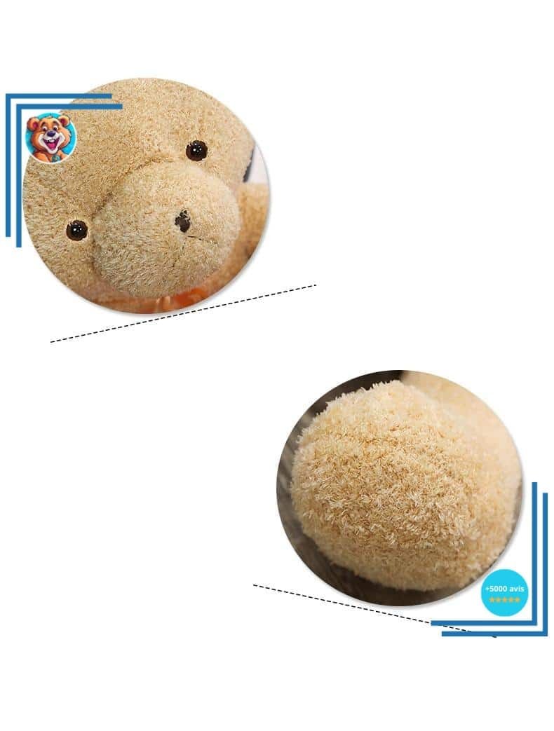 Peluche ours blanc gros câlins – Image 2