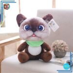 Peluche chat dessin animé marron