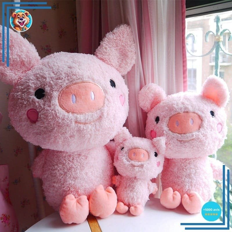 Peluche cochon tout doux – Image 2