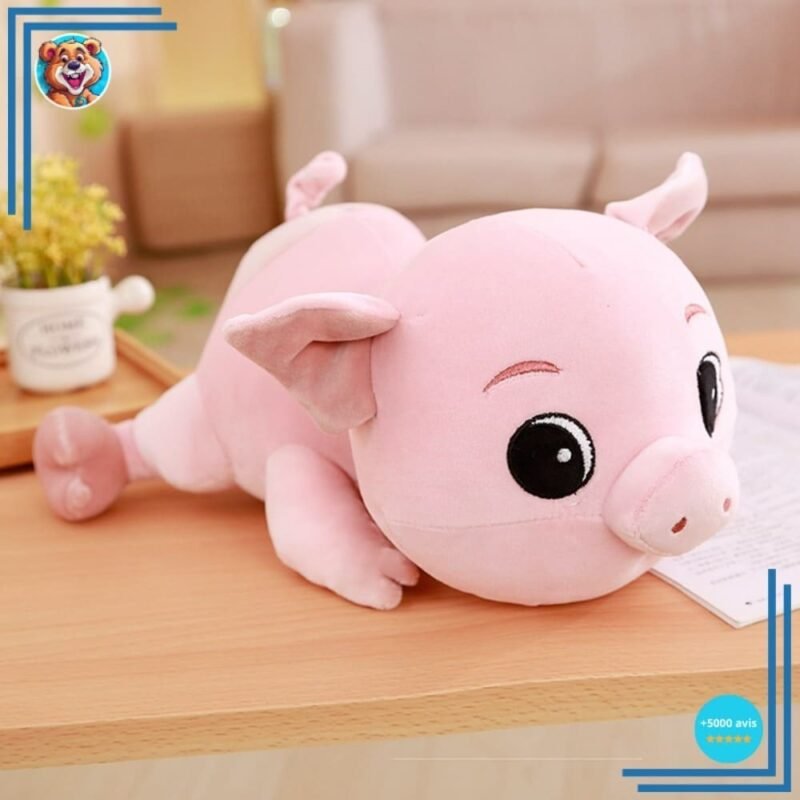 Peluche cochon câlin