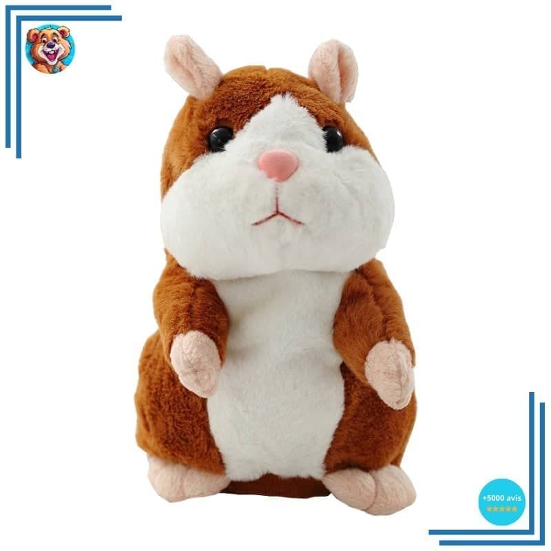 Peluche Hamster marron parlant