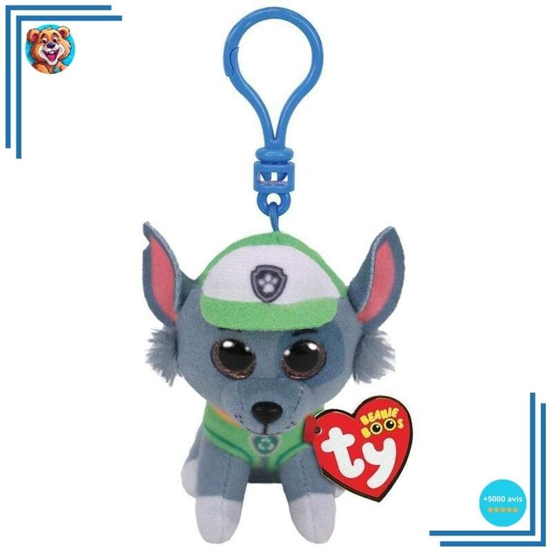 Peluche porte-clé Rocky Ty Pat’ Patrouille