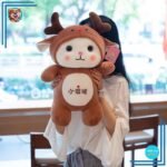 Peluche chat déguisé en Cerf