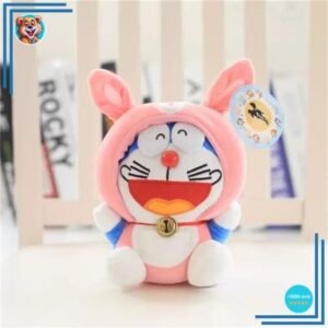 Peluche Doraemon déguisé en lapin