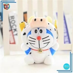 Peluche Doraemon déguisé en vache