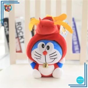 Peluche Doraemon déguisée en dragon