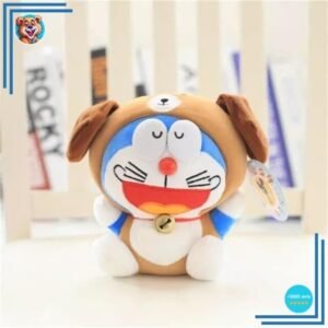 Peluche Doraemon déguisée en chien