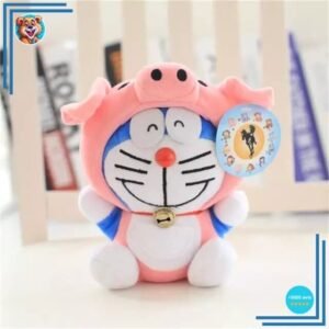 Peluche Doraemon déguisée en cochon