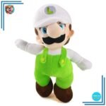 Peluche Luigi tenue blanche et verte