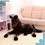 Peluche cheval marron