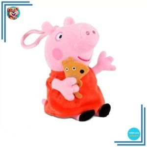 Peluche Peppa Pig rose assise